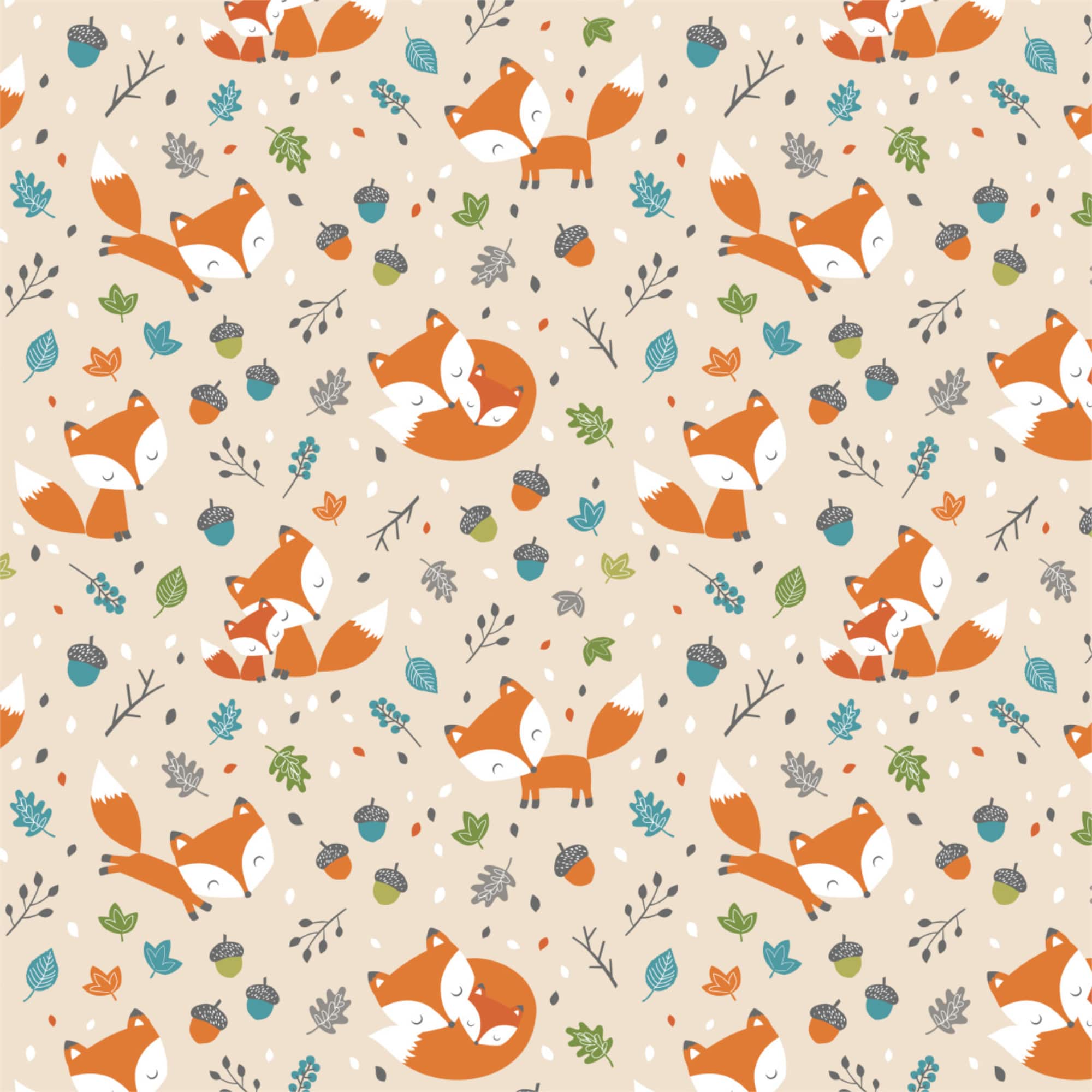 Eugene Textiles Baby Fox Flannel